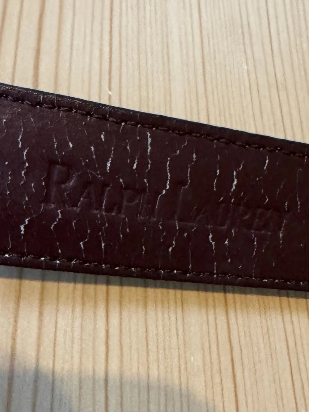 Vintage Ralph Lauren Lizard Embossed Leather Belt Silver Buckle M 30